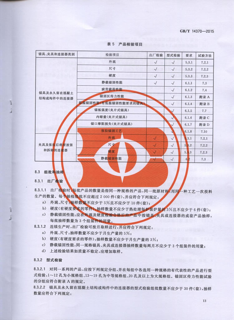 TB3193-2016预应力筋用锚具、夹具和毗连器